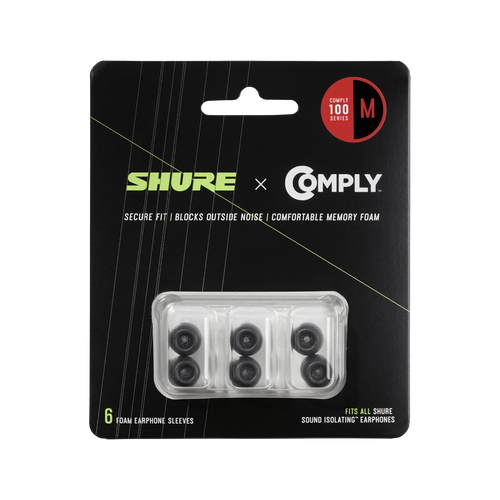 סט ספוגים בגודל מדיום לאוזניות שור Shure EACYF1-6M