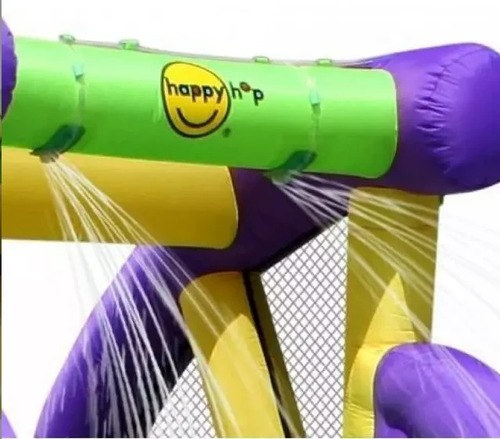 מגלשת מים כפולה משולבת עם מתקן קפיצה Happy Hop דגם 9029 