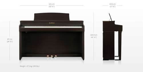 פסנתר רהיט חשמלי מבית Kawai דגם CN301