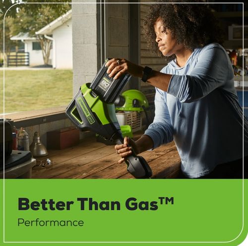 סוללת ליתיום GREENWORKS 80V PRO 4.0Ah דגם 99565 עם חיווי LED וטעינה מהירה 60 דקות