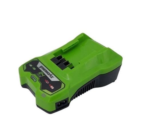 מפוח עלים GREENWORKS GEN2 24V דגם 99506-12 עם שתי סוללות 4 אמפר ומטען כפול, מהירות אוויר 145 קמ