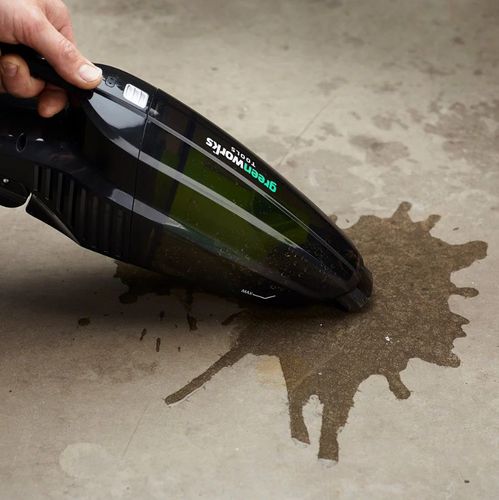 שואב אבק נטען GREENWORKS 24V דגם 99780-2 לרכב עם מנוע Brushless, מיכלים נפרדים לניקוי יבש ורטוב ומשקל קל של 1.49 ק