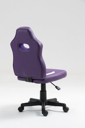 כיסא תלמיד ארגונומי לנוער בצבע סגול ולבן| מקט LEVEL UP | S301-PW |