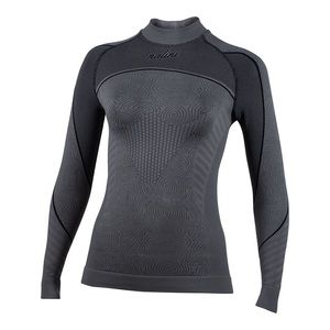 חולצה טרמית נשים LADY TECH LS אפורה מחממת ומנדפת מפוליאמיד ופוליפרופילן דריי ירן