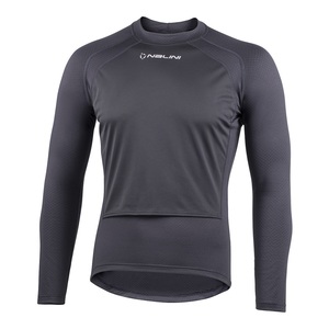 חולצה קייצית ארוכה UNDERWEAR WIND LS שחור מאווררת ומנדפת מפוליאמיד ופוליפרופילן ואף שוברת רוח