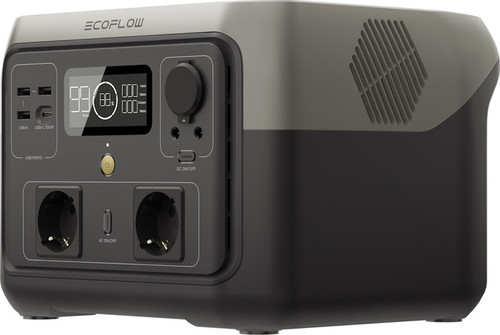 תחנת כוח ניידת EcoFlow 500W-1000W  דגם River 2 Max אחריות 3 שנים