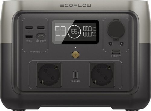 תחנת כוח ניידת EcoFlow 500W-1000W  דגם River 2 Max אחריות 3 שנים