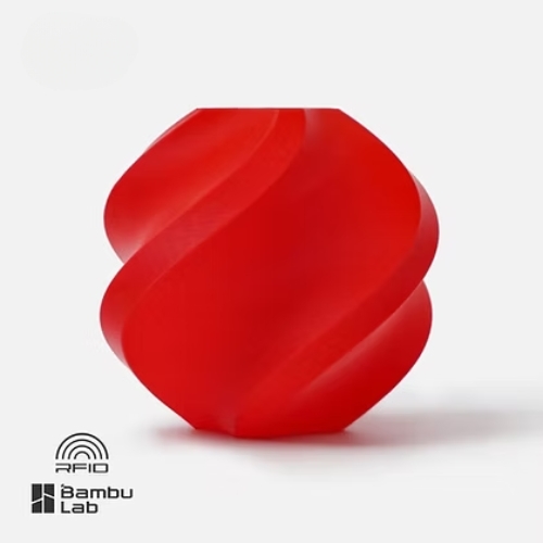 גליל פילמנט איכותי מתוצרת Bambu Lab מסוג PLA Basic בצבע אדום