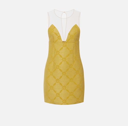  Raffia and tulle dress with diamonds 
