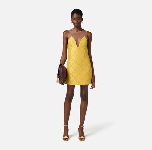  Raffia and tulle dress with diamonds 