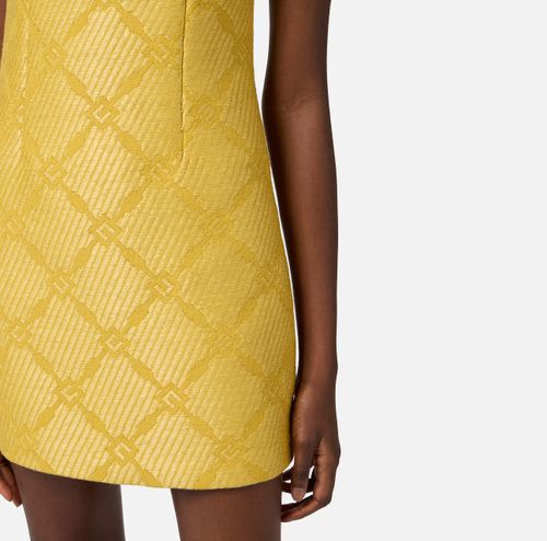  Raffia and tulle dress with diamonds 
