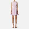 Lightweight crepe dress with floral detailing