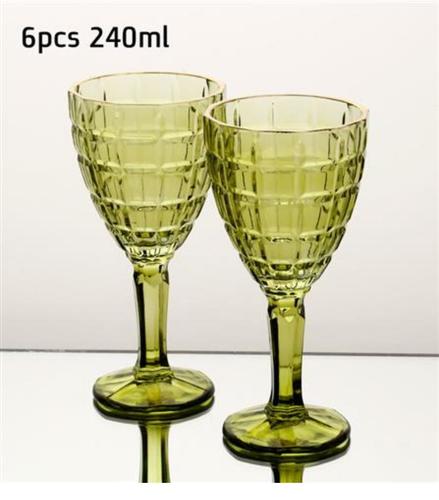 סט 6 גביעי יין 240 מיל בירוק מרהיב 