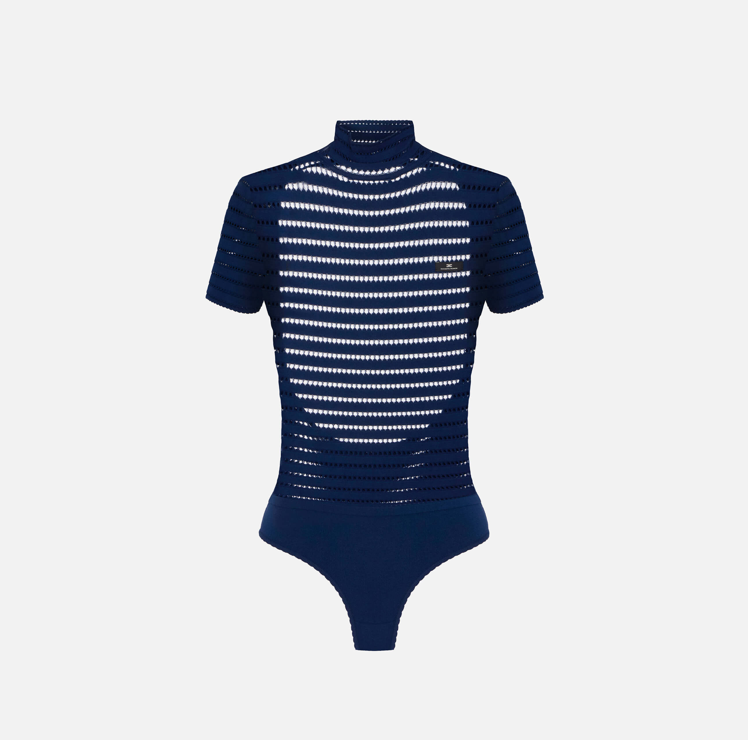 Bodysuit in open-knit fabric