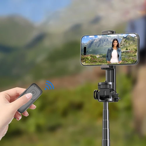 חצובה 1.60 סלפי מעקב חכם 360° עם מעקב פנים ואובייקטים - AI