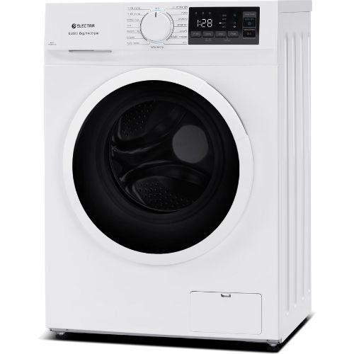 מכונת כביסה פתח חזית 7 ק"ג Electra EL700 עם מנוע Inverter במהירות 1400 סל"ד - צבע לבן אחריות ע"י היבואן הרשמי אלקטרה
