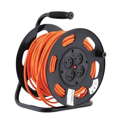 תוף כבל חשמל 4 שקעים 3x2.5mm תוצרת ארו Arrow | אורך 40 מטר