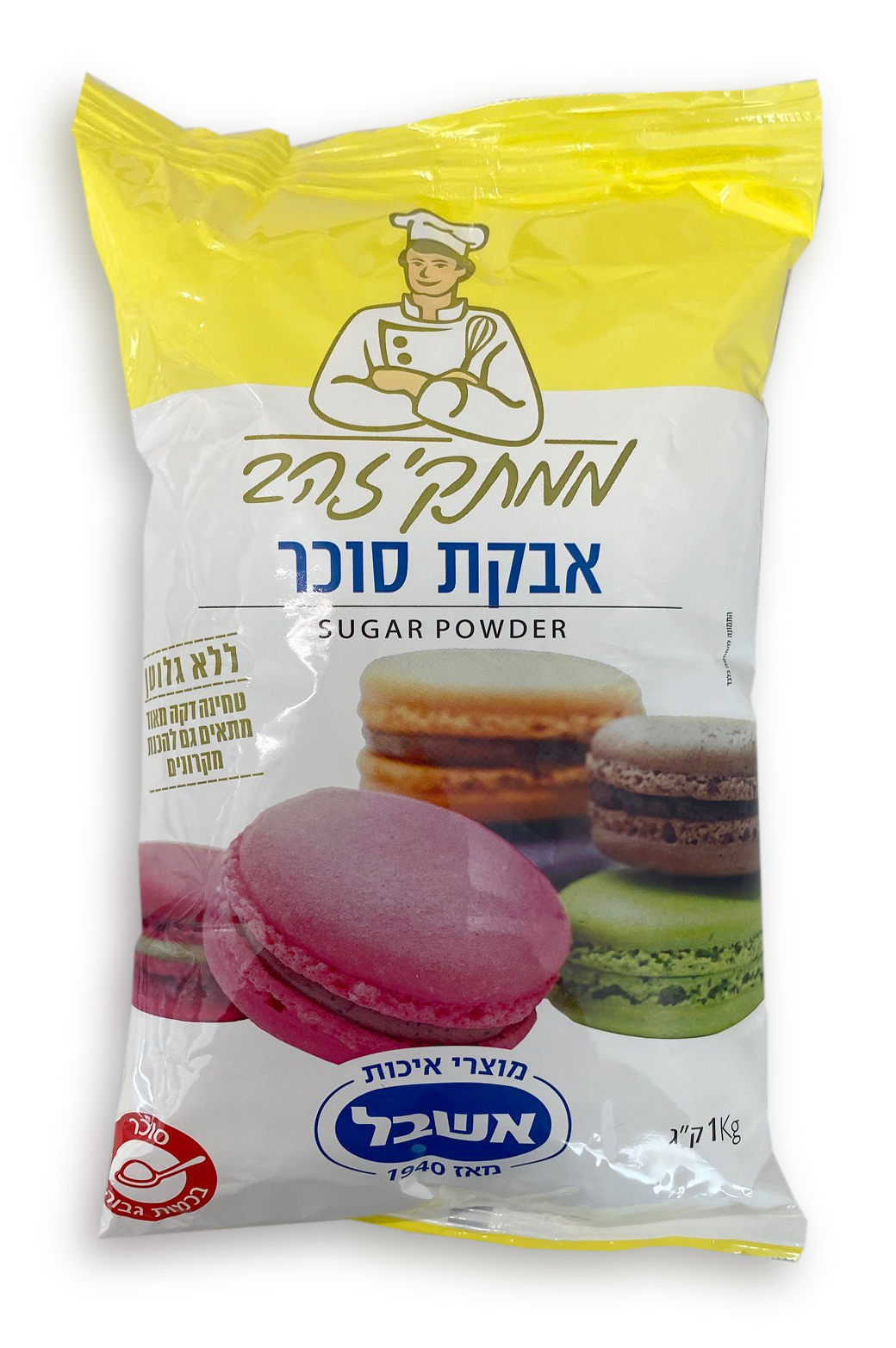 אבקת סוכר ממתקי הזהב 1ק"ג 
