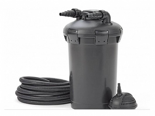 סט משאבה+פילטר+UV לבריכות נוי, דגים פונטק PONTEC PondoPress Set 15000
