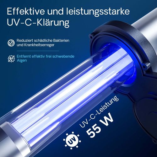 פילטר לחץ לבריכות נוי גדולות CPA-50000 UV 55W 