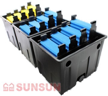 פילטר גרוויטציה לבריכות נוי, דגים ומזרקות SUNSUN CBF 350C
