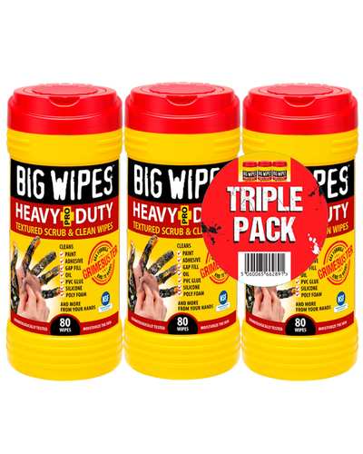 3 דליים מגבוני Big Wipes Heavy Duty Pro – ניקוי תעשייתי מקצועי