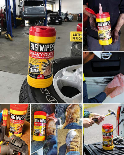 3 דליים מגבוני Big Wipes Heavy Duty Pro – ניקוי תעשייתי מקצועי