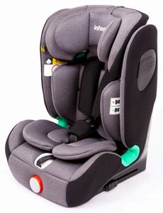 כיסא בטיחות ובוסטר לרכב i-Max R129 עם חיבור איזופיקס ומצבי שכיבה ישיבה - אפור