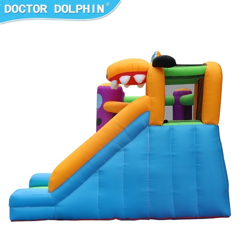 מתקן קפיצה מתנפח לילדים בצורת כלבלב - Doctor Dolphin | מתקן יבש