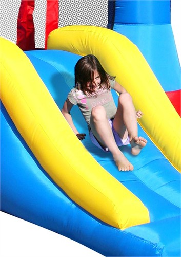 הטירה עם המגלשה אדום כחול צהוב-The castle with slide | הפיהופ-Happy Hop
