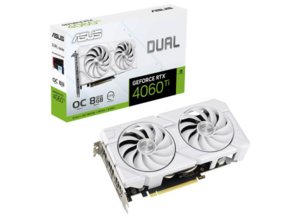 כרטיס מסך Asus Dual RTX 4060 Ti EVO White OC Edition 8GB GDDR6