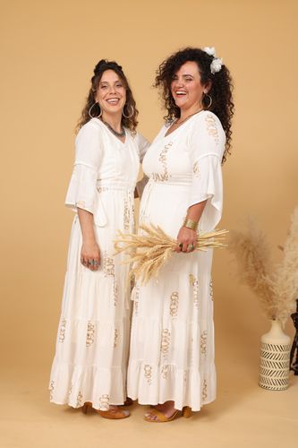 שמלה מוזהבת חגיגית 
