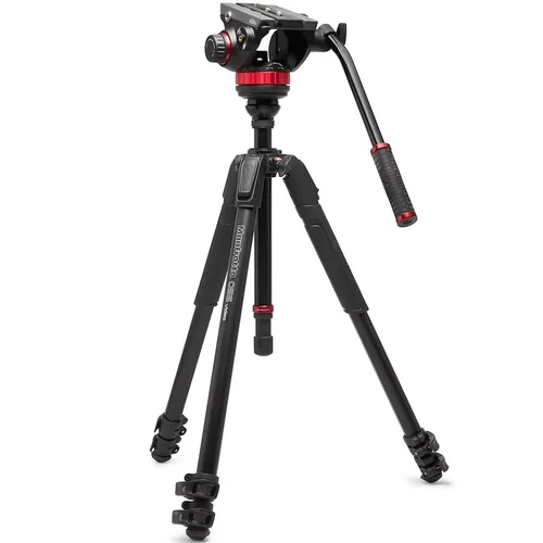 קיט חצובת וידאו Manfrotto ראש 502 ורגליים 055