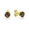עגילי סמוק טופז צמודי אוזן זהב 14K
