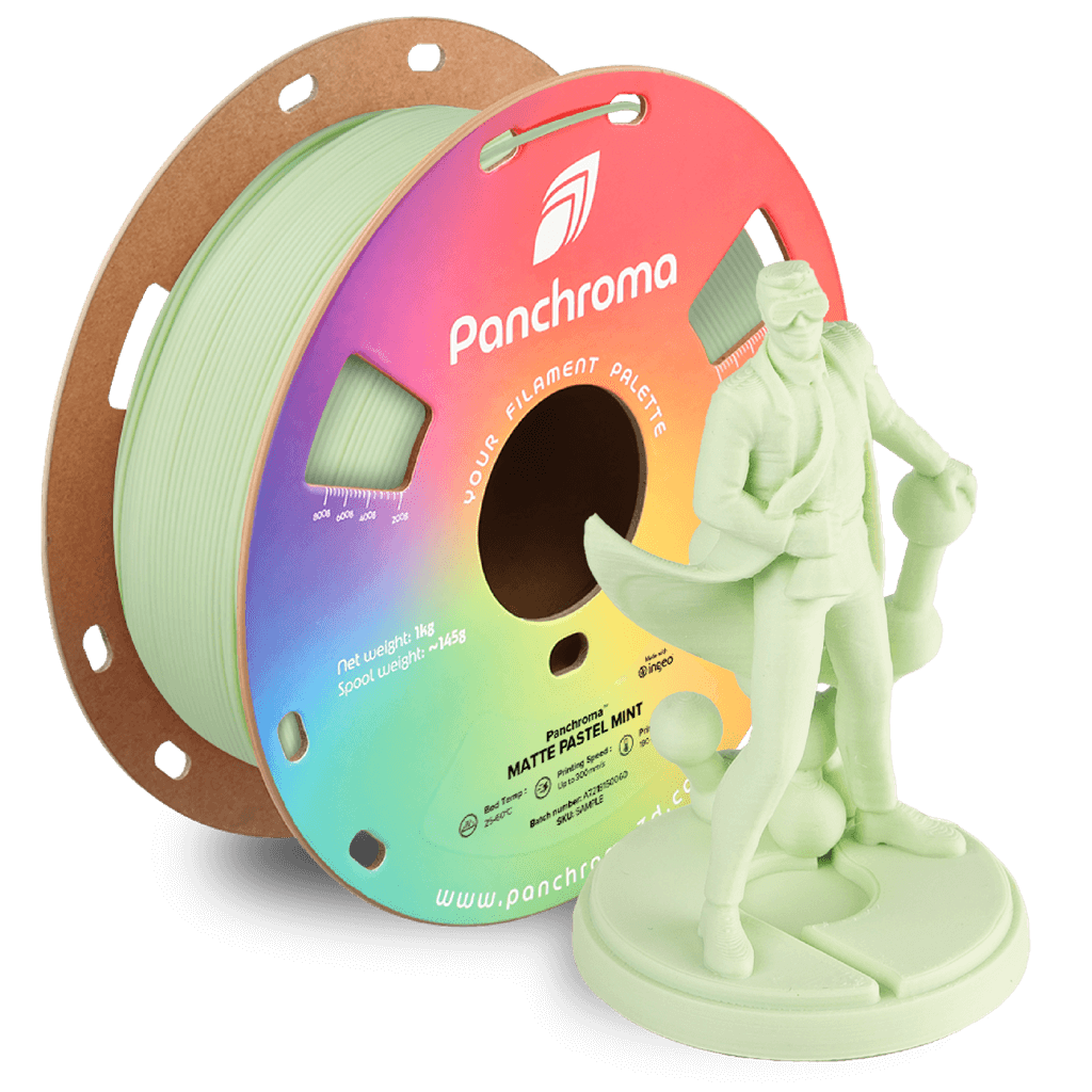 פילמנט ירוק מנטה פסטל 1 ק"ג 1.75 מ"מ - Panchroma Matte PLA Pastel Mint (PolyTerra™ PLA)