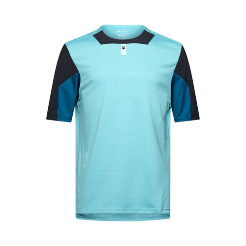 חולצת רכיבה קצרה פוקס תכלת - FOX RACING DEFEND SS JERSEY V25