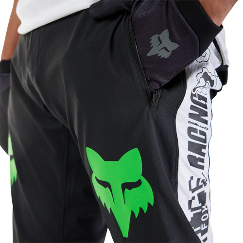 מכנס רכיבה ארוך פוקס שחור / ירוק - FOX RACING RANGER PANT GRID V25