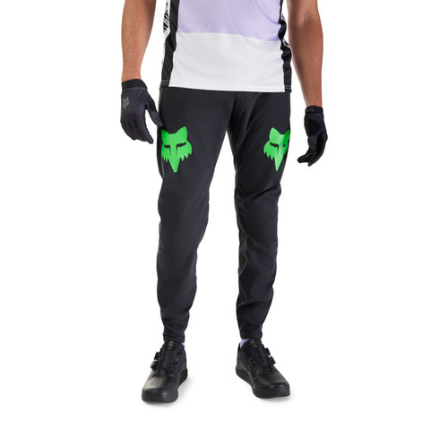 מכנס רכיבה ארוך פוקס שחור / ירוק - FOX RACING RANGER PANT GRID V25