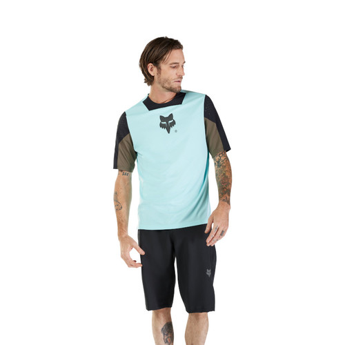 חולצת רכיבה קצרה פוקס כחול - FOX RACING DEFEND SS JERSEY ELEVATED V25