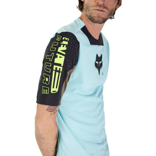 חולצת רכיבה קצרה פוקס כחול - FOX RACING DEFEND SS JERSEY ELEVATED V25