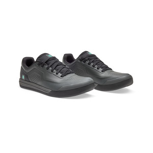 נעלי רכיבה פוקס פלאט שחור / אפור - FOX UNION FLAT SG SHOE V25