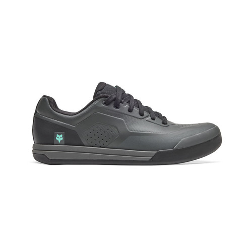 נעלי רכיבה פוקס פלאט שחור / אפור - FOX UNION FLAT SG SHOE V25