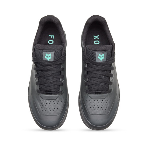 נעלי רכיבה פוקס פלאט שחור / אפור - FOX UNION FLAT SG SHOE V25