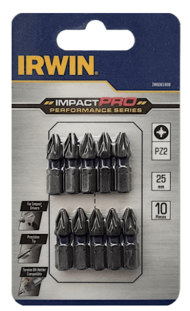 ביט PZ2 אימפקט פרו IRWIN - מארז 10 יח'