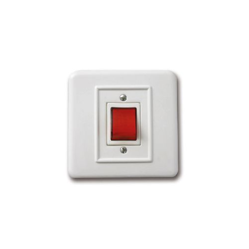 מפסק זרם לדוד מואר SHOVAL בצבע לבן אופן התקנה תחת הטיח קופסה עגולה (55) מתח/זרם 230V/16A FETAYA