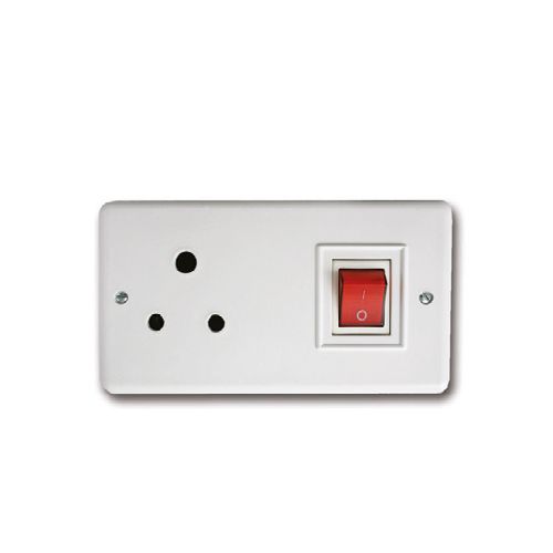 מפסק 2 פול עם שקע למזגן תהט