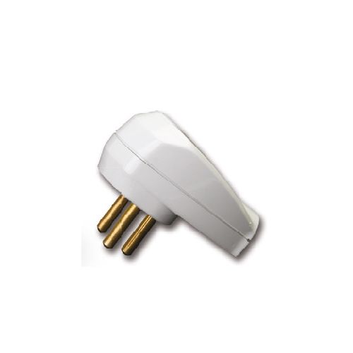 תקע צד 16A תלת-פין לבן תקני