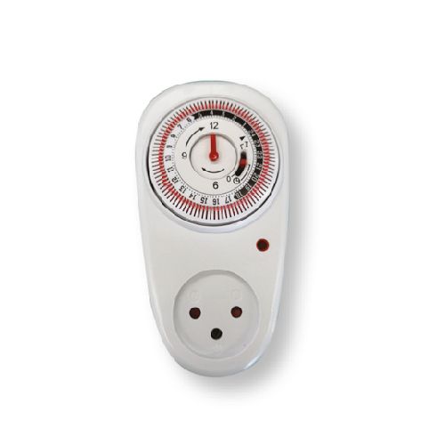 שעון 24 שעות תקע-שקע *מחוגים* בבליסטר