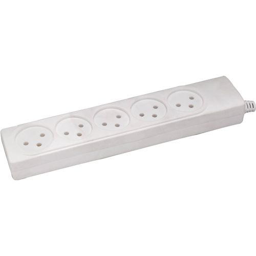 רב שקע 5 יציאות + כבל 3 מטר