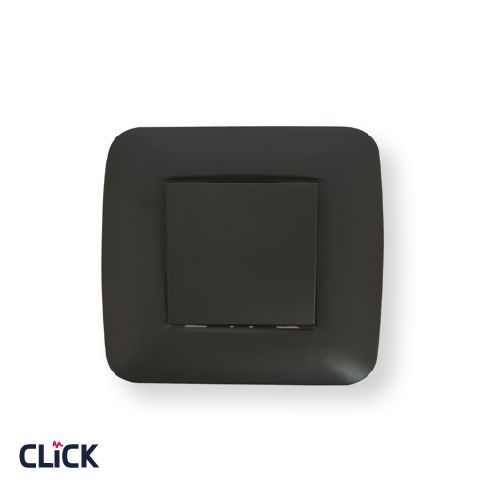 מפסק יחיד רחב CLICK ק-55 16A תהט - שחור מט